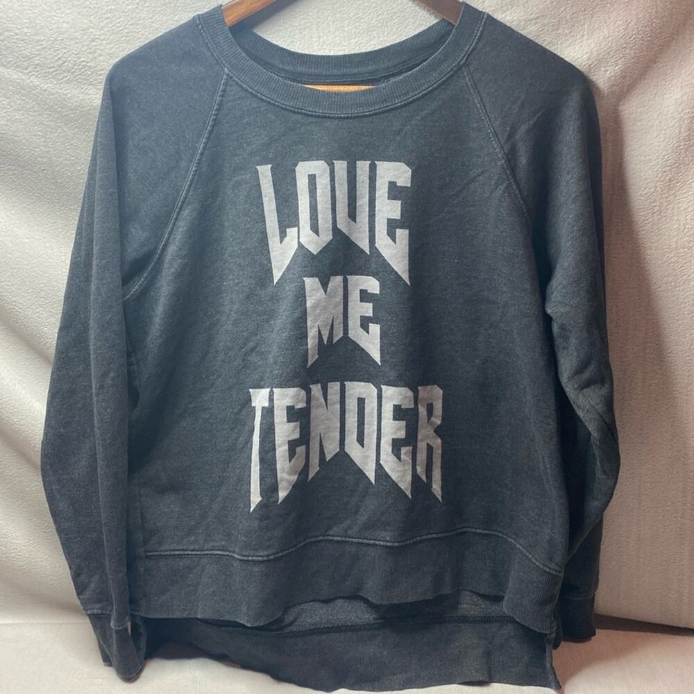 291 Venice "love me tender" Gray sweatshirt size 02
